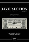 Live Auction Billets Avril 2019