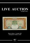 Live Auction Banknotes October 2021
