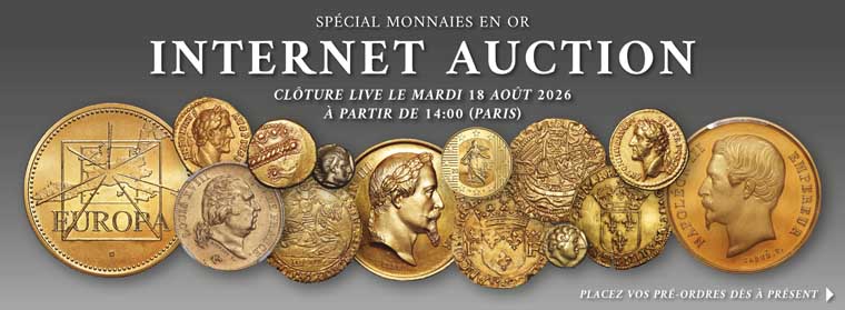 Internet Auction OR Août 2026 - CGB Numismatique Paris