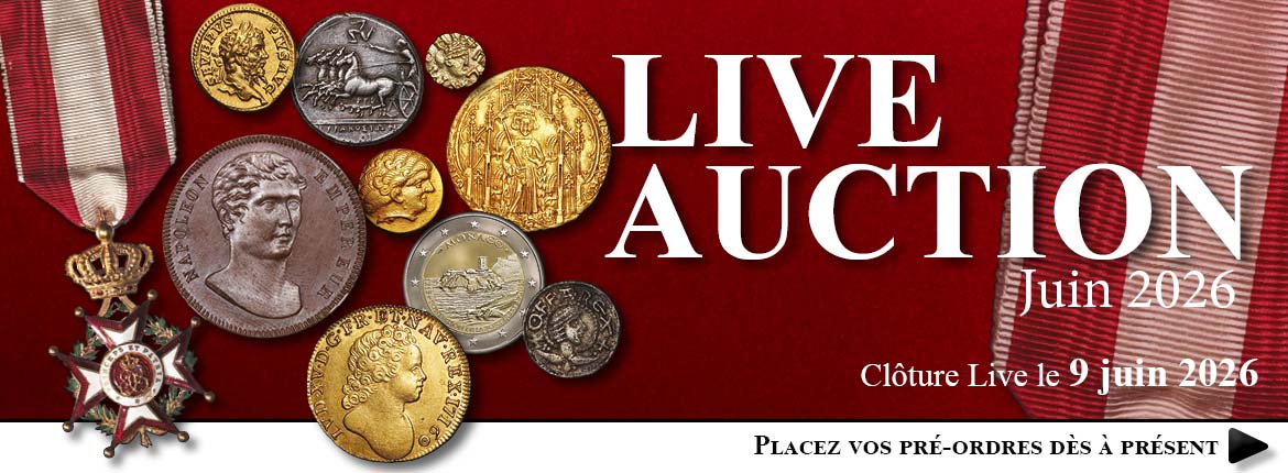 Live auction 1095 monnaies de collection