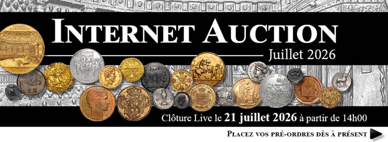 Internet Auction Monnaies Juillet 2026 - CGB Numismatique Paris