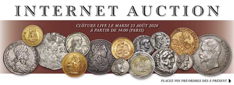 Internet Auction Août 2026 - CGB Numismatique Paris