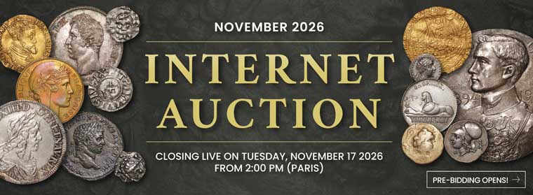 Internet Auction November 2026 - CGB Numismatics Paris