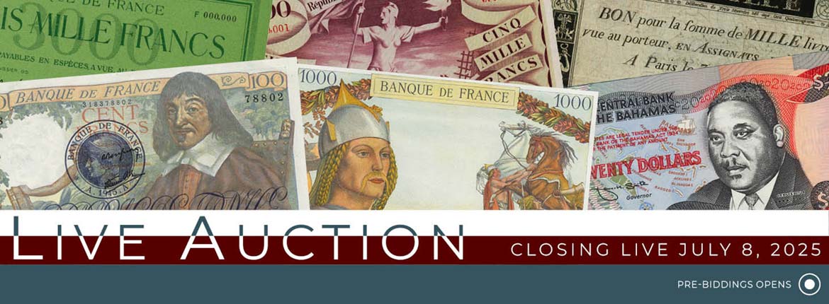Live auction numismatique CGB