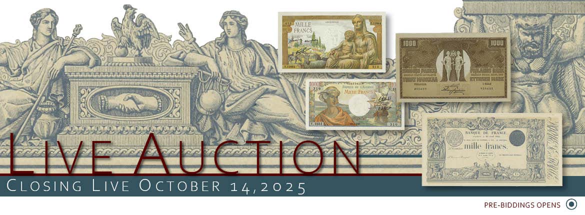 Live auction numismatique Octobre CGB